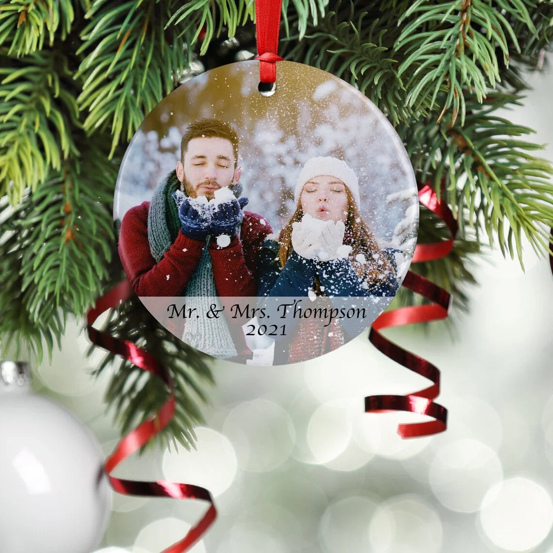 Christmas Ornaments Personalized Photos and Text