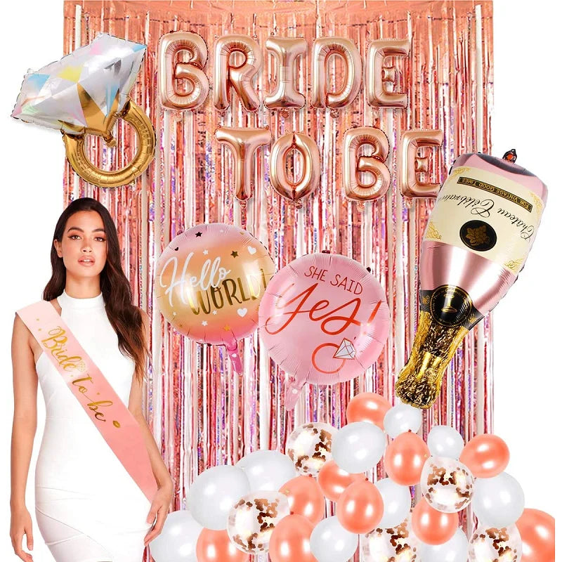 Rose Gold Bride-To-Be Party Essentials