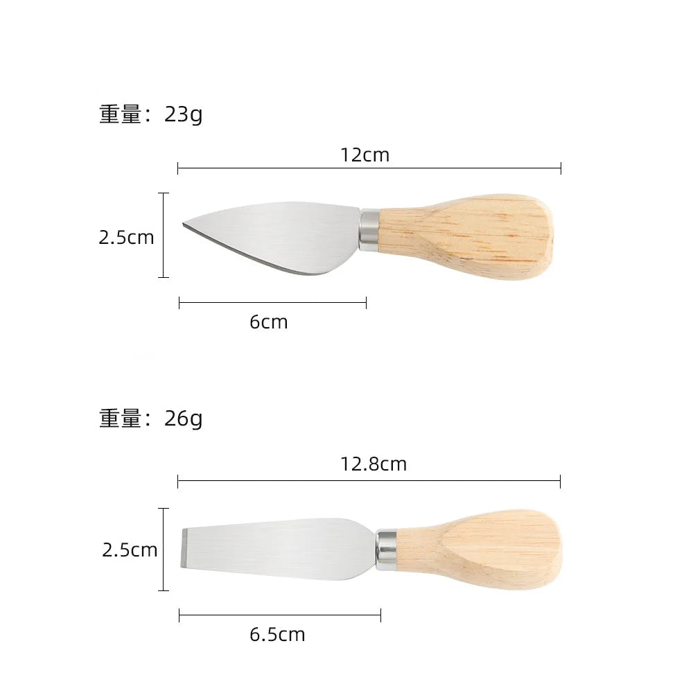 Personalized Stainless Steel Cheese Knife Set