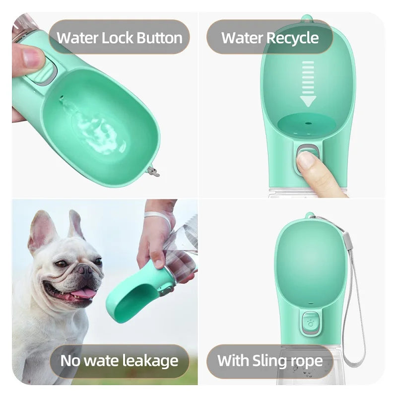 On-the-Go Pet Water Bottle: Convenient & Durable