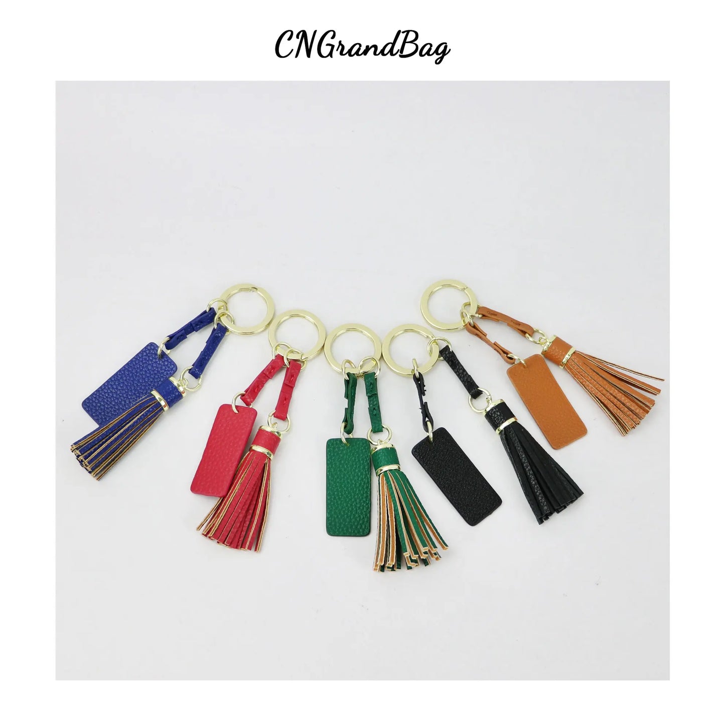 Personalized Leather Tassel Keychain - Stylish and Versatile Accessory for Your Keys, Bag, or Wallet