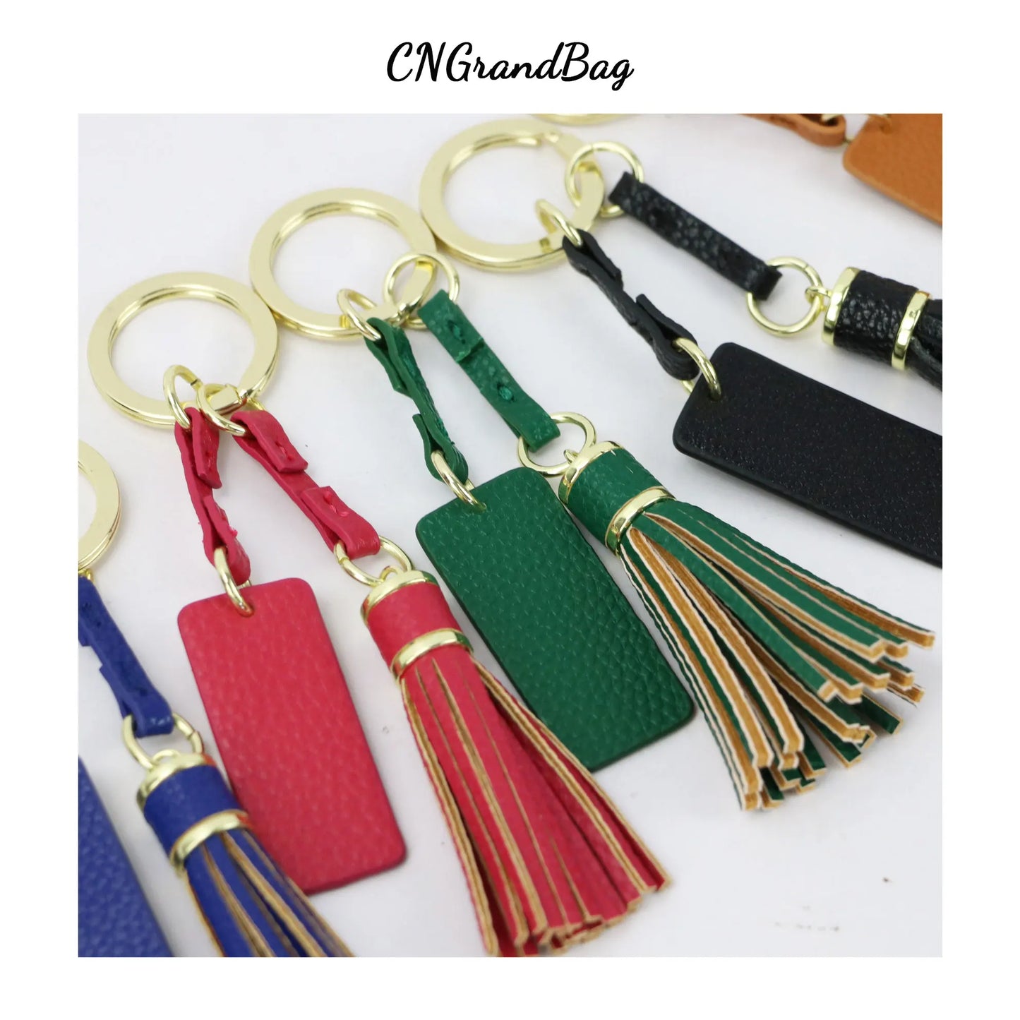 Personalized Leather Tassel Keychain - Stylish and Versatile Accessory for Your Keys, Bag, or Wallet