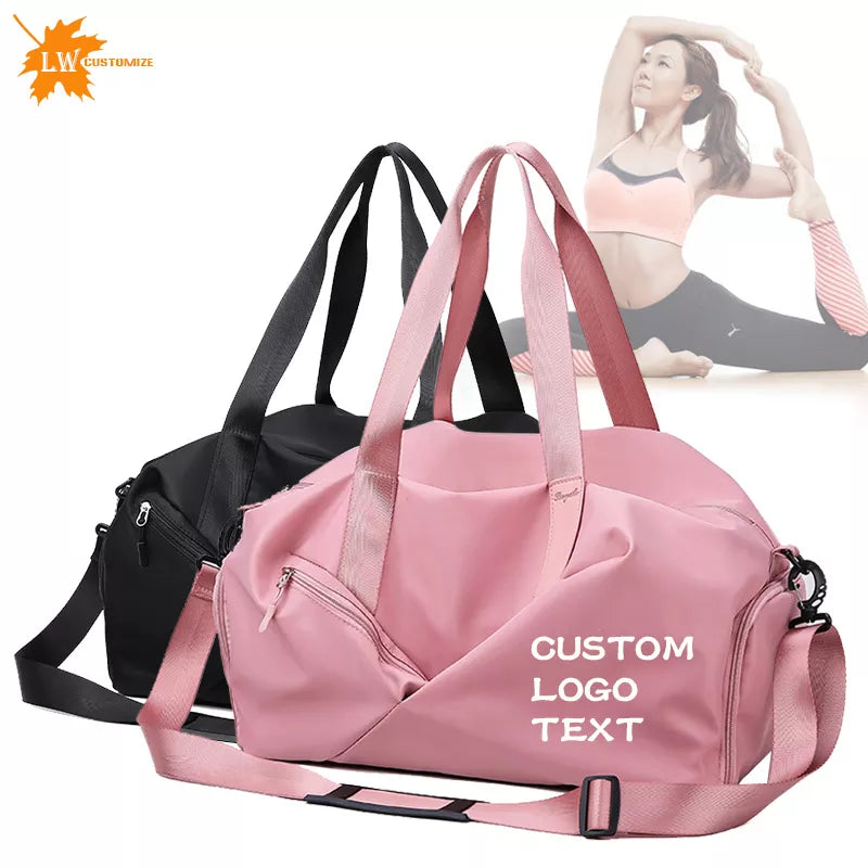 Personalized Sports Gym Bag with Custom Logo for Women and Men - Perfect for Travel, Swimming, and Fitness Training