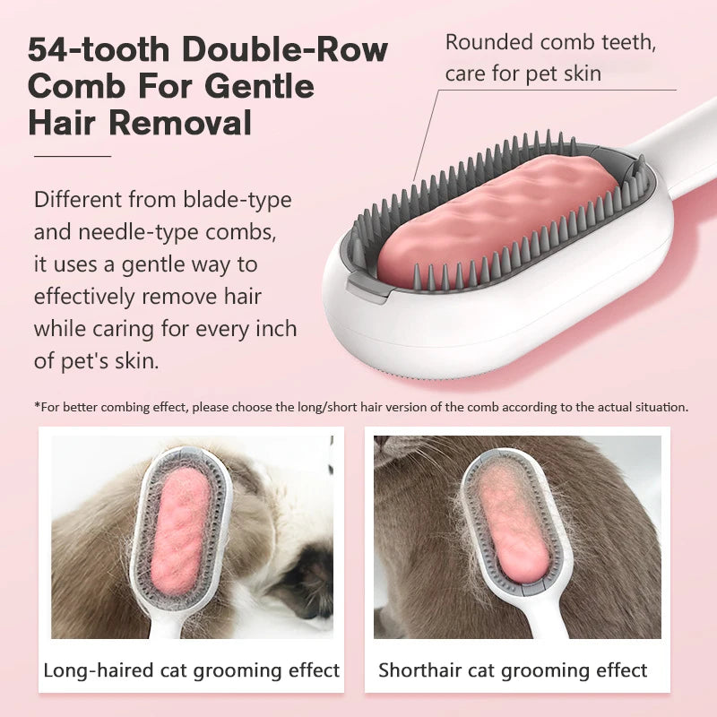 Professional Pet Hair Brush for Cats and Dogs - Grooming Tool for Effective Hair Removal and Bonding Experience