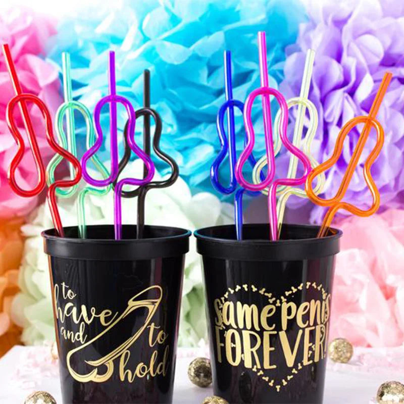 Bride-to-Be Babe Straw Party Set