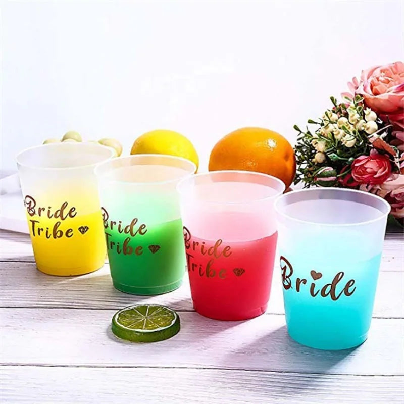 Rose Gold Team Bride Cups - Perfect for Bachelorette Parties and Bridal Showers