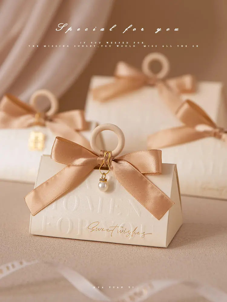 Elegant Wedding Favor Boxes with Ribbon for Special Occasions - Set of 20/50