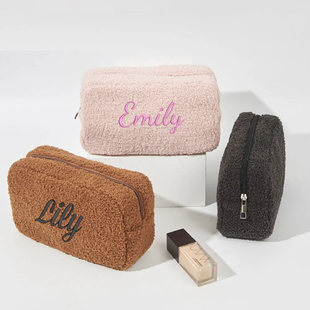 Personalized Embroidered Makeup Bag