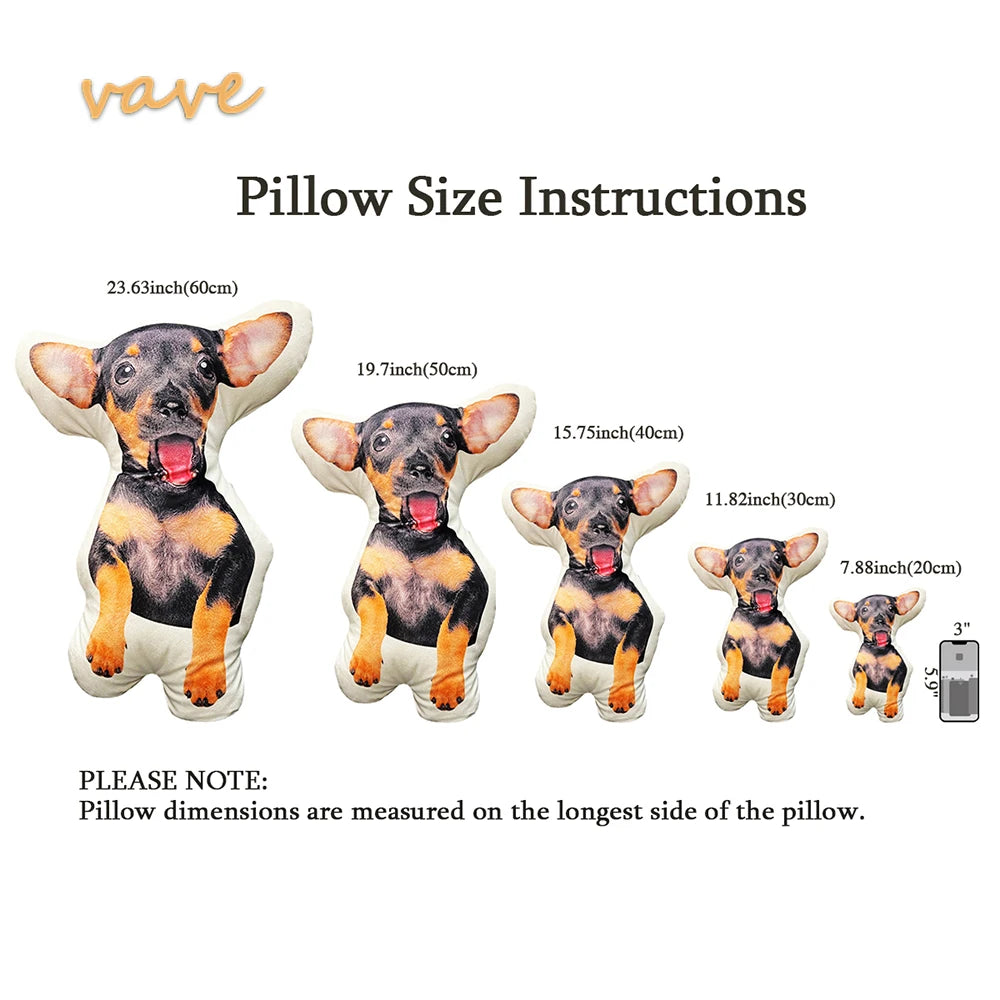 Custom Pet-Shaped Pillow