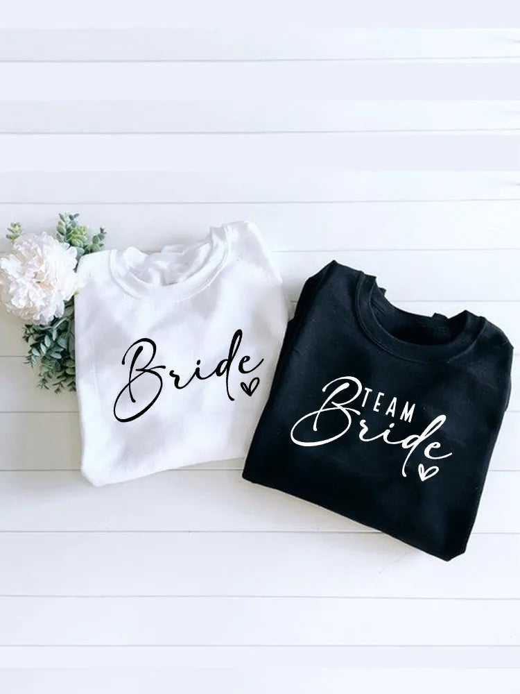 Personalized Bride & Bridesmaid Sweatshirts