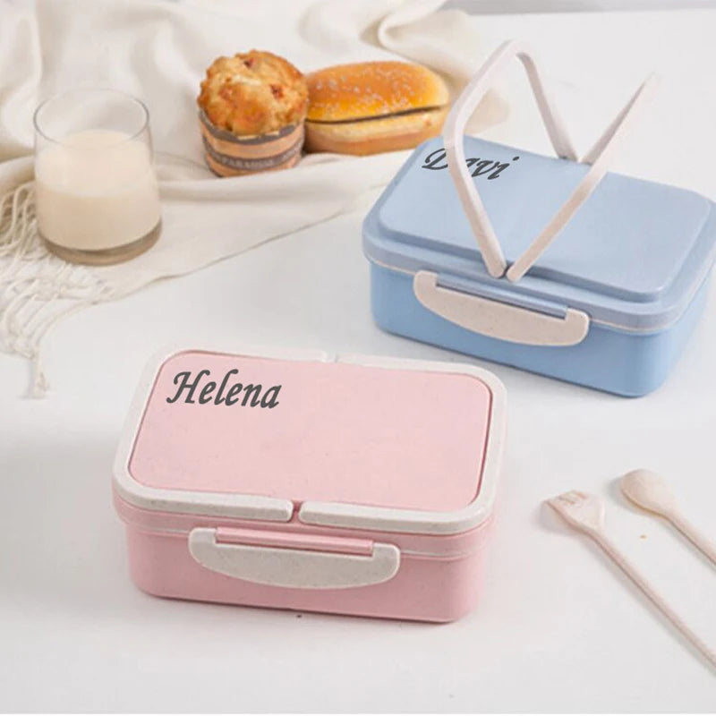 Personalized Wheat Straw Lunch Box