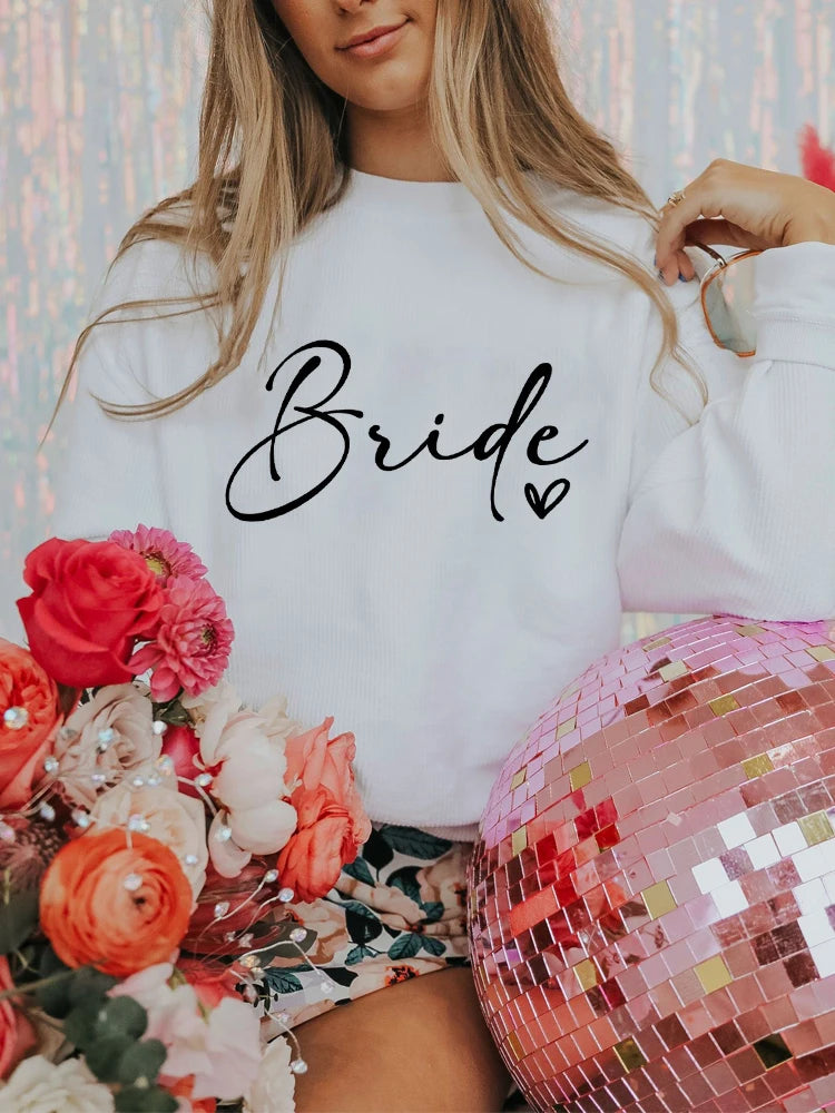 Personalized Bride & Bridesmaid Sweatshirts