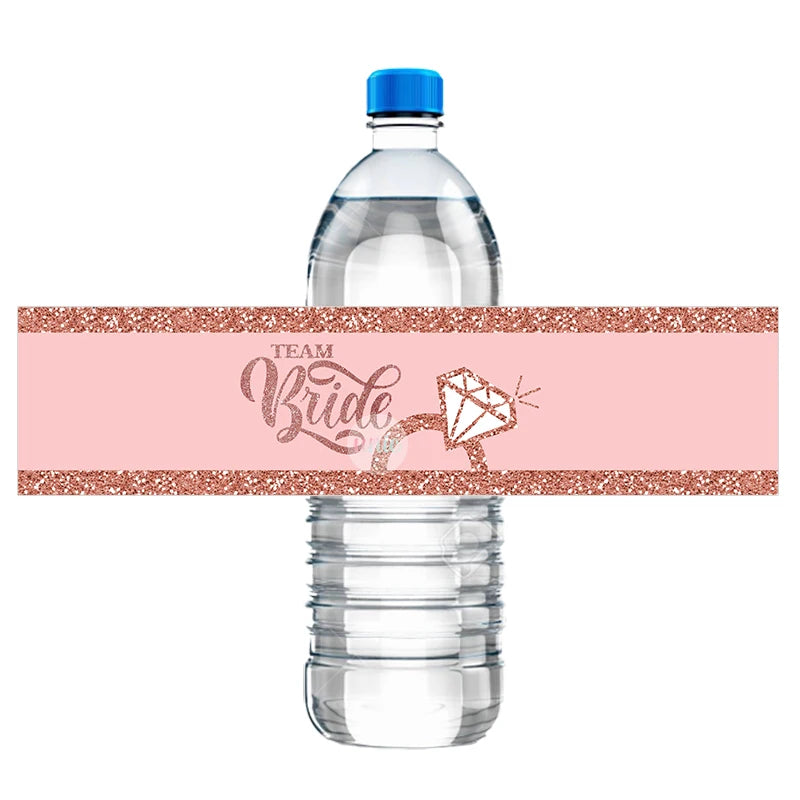 Henna Water Bottle Labels: Elegant Decor