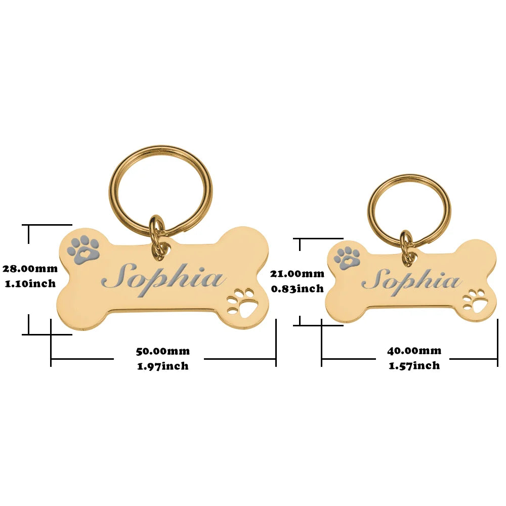 Personalized Engraved Pet ID Tag