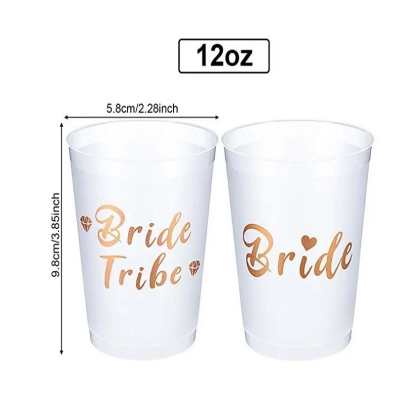 Rose Gold Team Bride Cups - Perfect for Bachelorette Parties and Bridal Showers