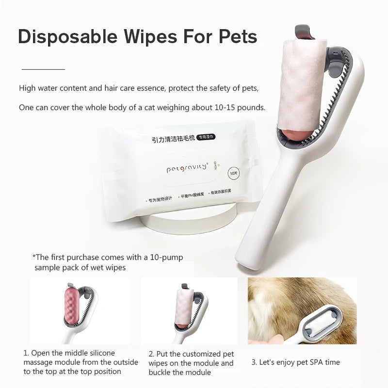 Professional Pet Hair Brush for Cats and Dogs - Grooming Tool for Effective Hair Removal and Bonding Experience