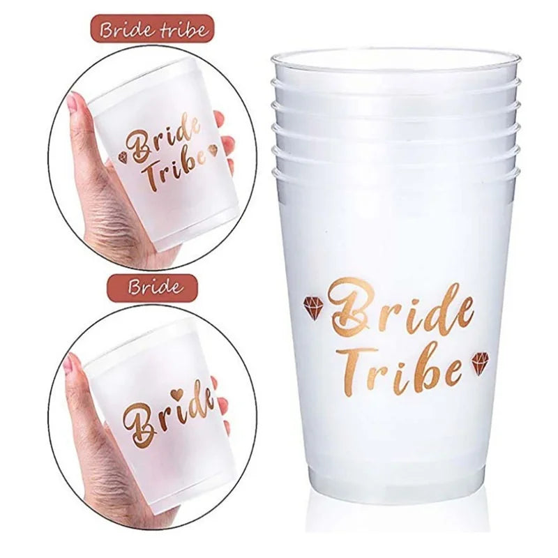 Rose Gold Team Bride Cups - Perfect for Bachelorette Parties and Bridal Showers