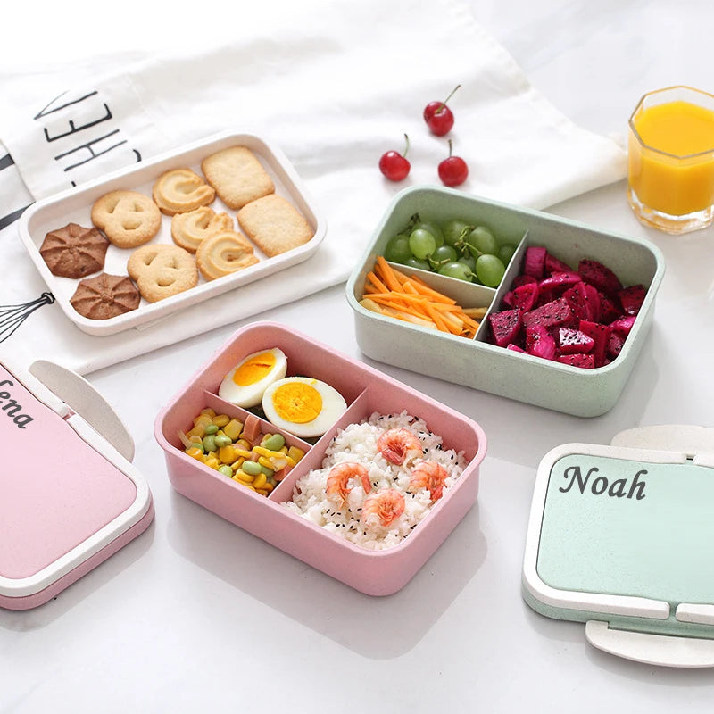 Personalized Wheat Straw Lunch Box