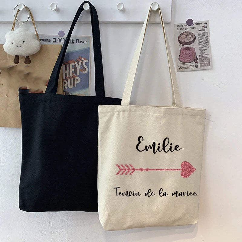 Personalized Rose Gold Tote Bag