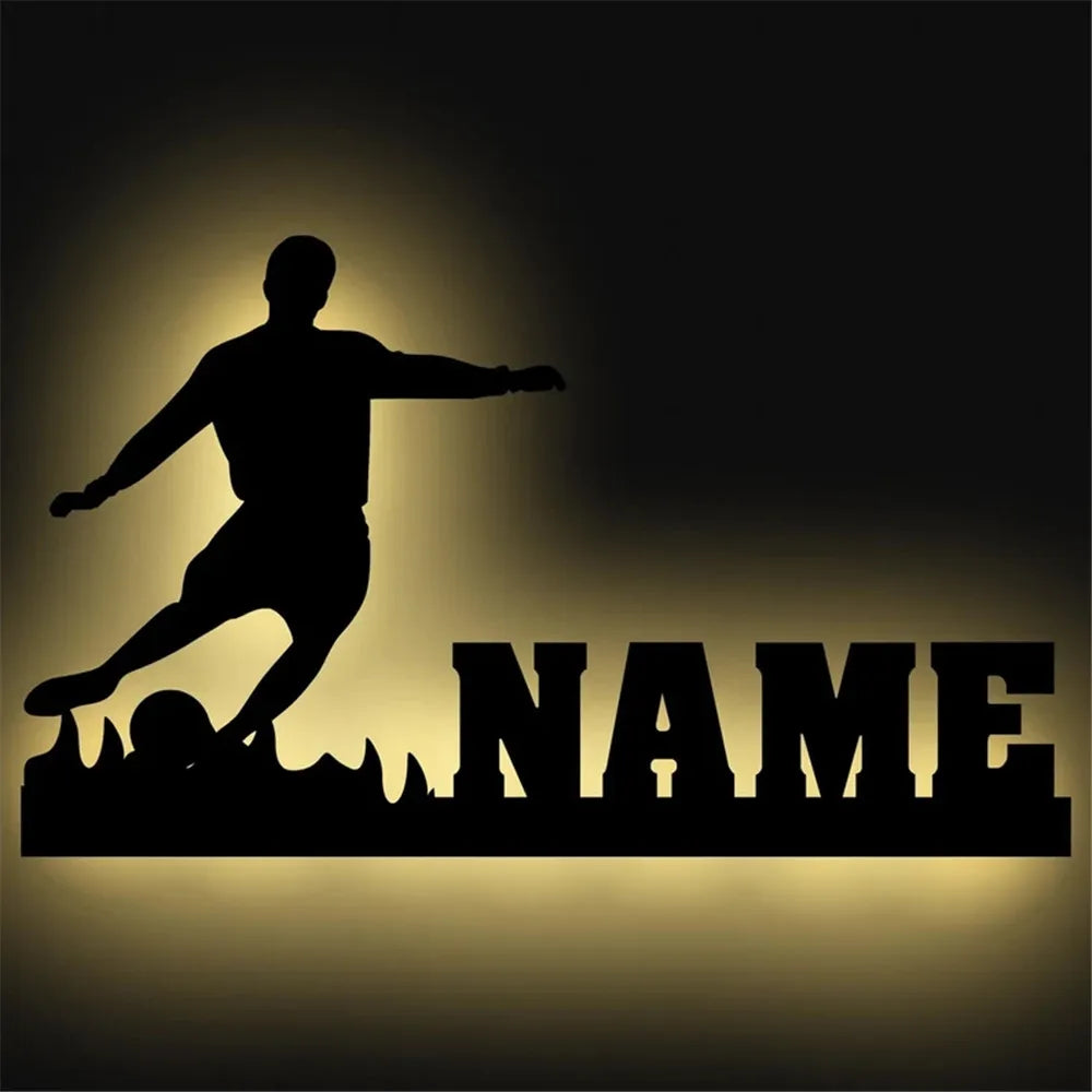 Personalized Sports USB LED Wall Lamp