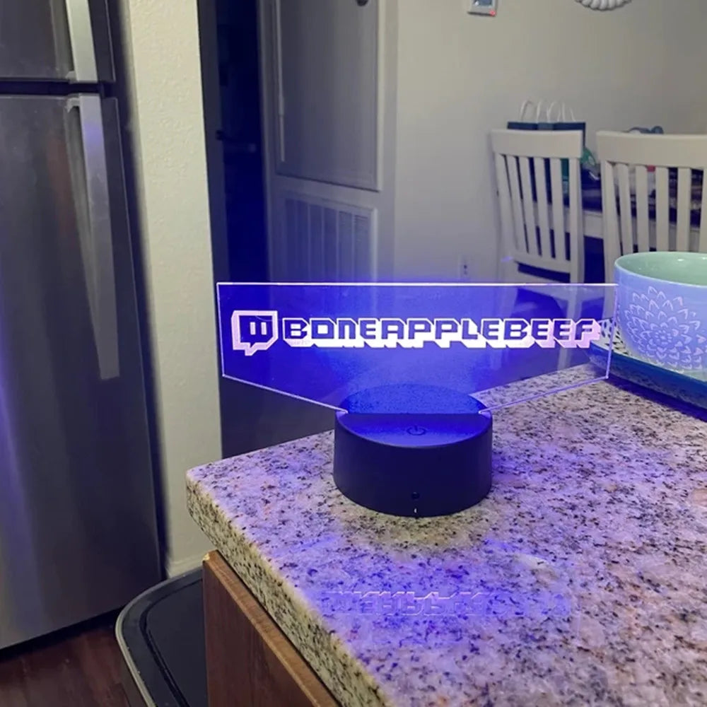 Personalized 3D LED Gamer Night Light