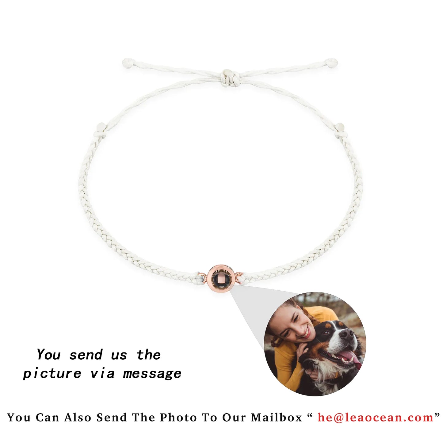 Circle Photo Bracelet: Personalized Projection