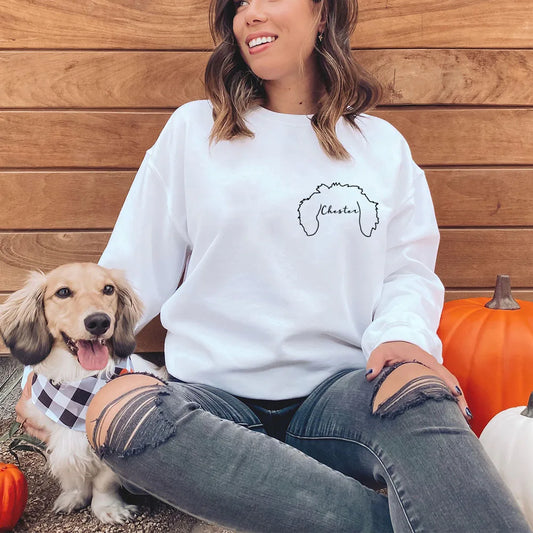 Personalized Dog Ears Sweatshirt for Dog Lovers